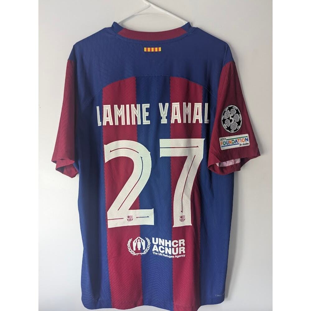Barcelona Yamal 2023/24 Home Nike ADV Jersey XL UCL Patched Player Version
